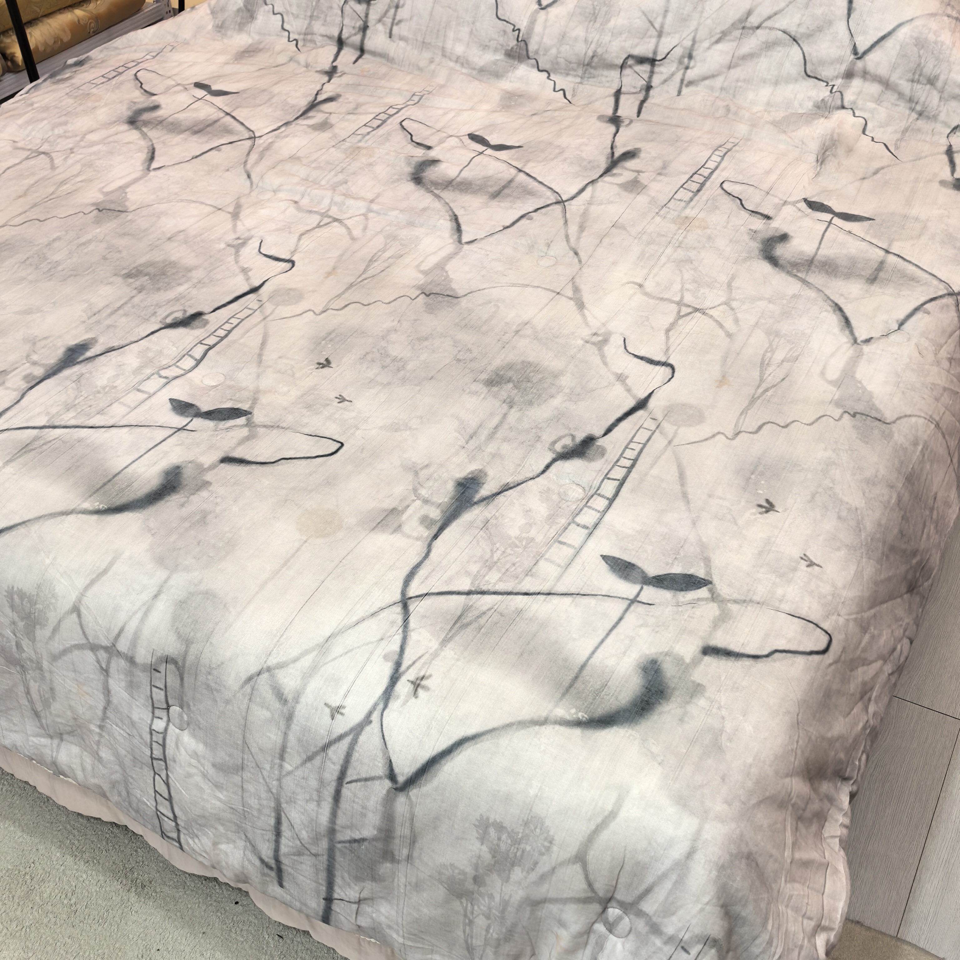 【纹逸】200*230cm精美全棉新疆棉花蚕丝四季被约2.5kg