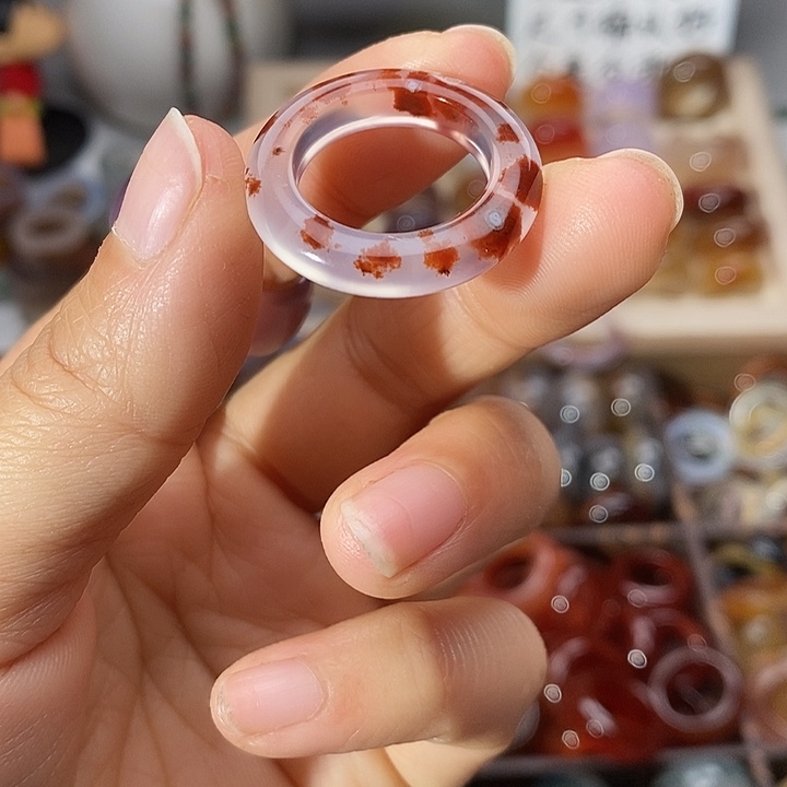 *****玛瑙/玉髓未镶嵌戒指B19不退换港16福利