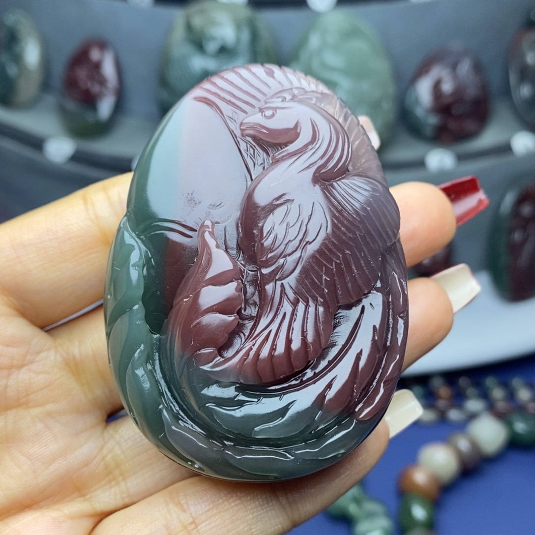 祥***福玛瑙/玉髓未镶嵌吊坠(不含链)