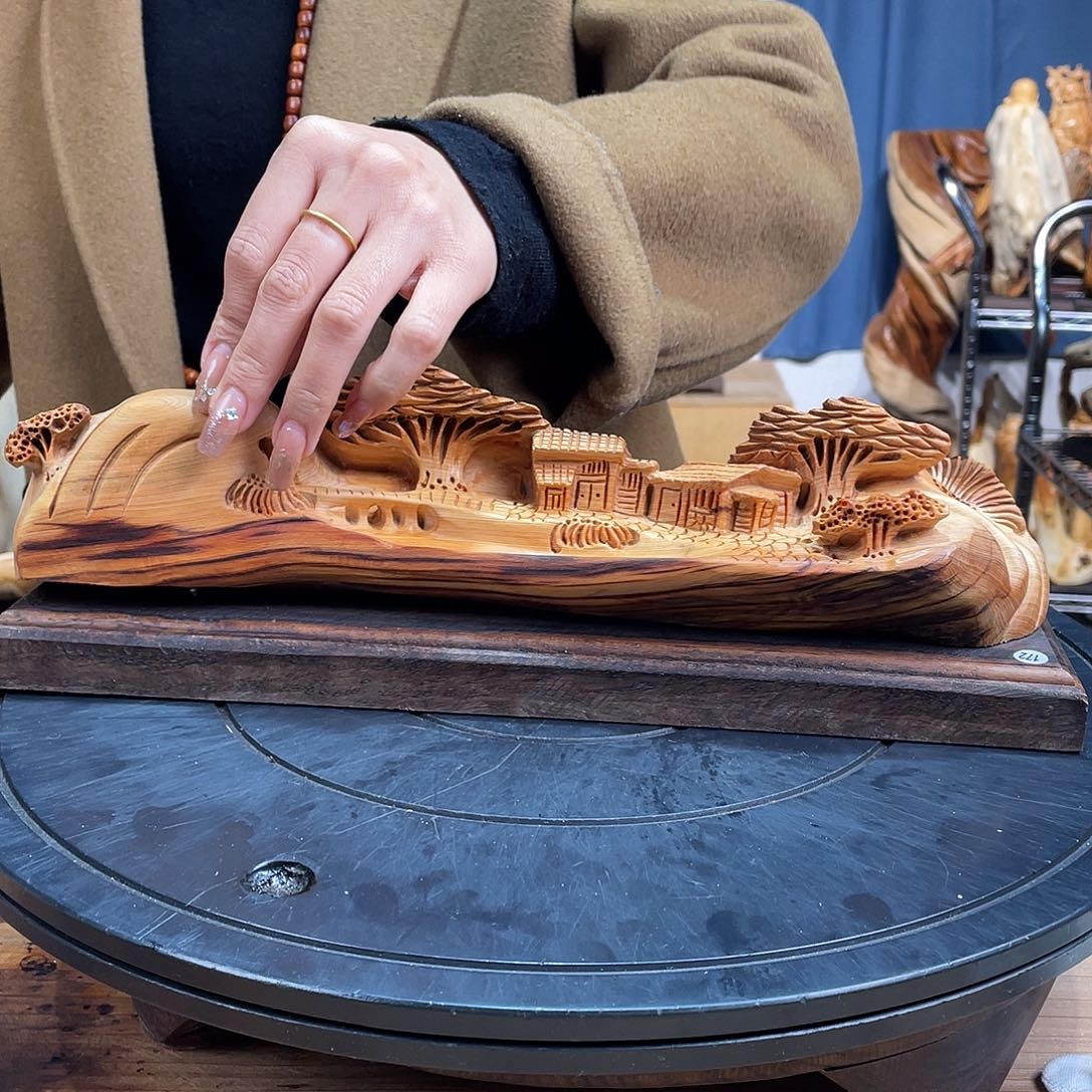 柏木（崖柏）山水倒流香送两盒香