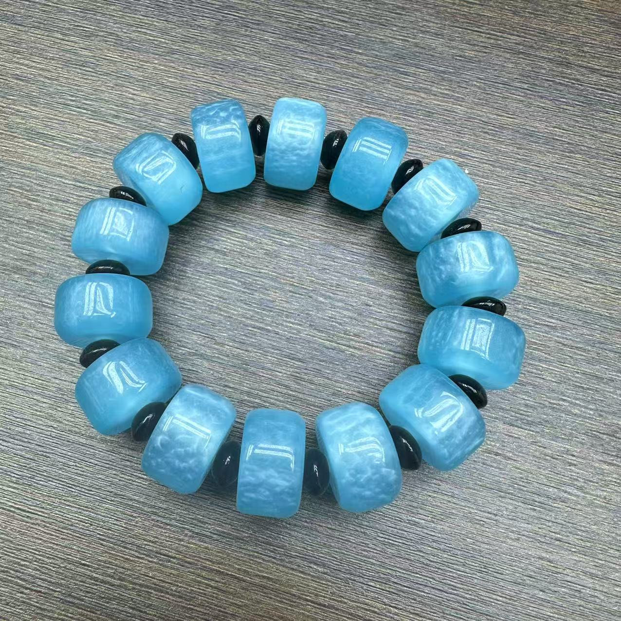 鹿生 A063精美时尚简约手工情侣款民族风素圈手串