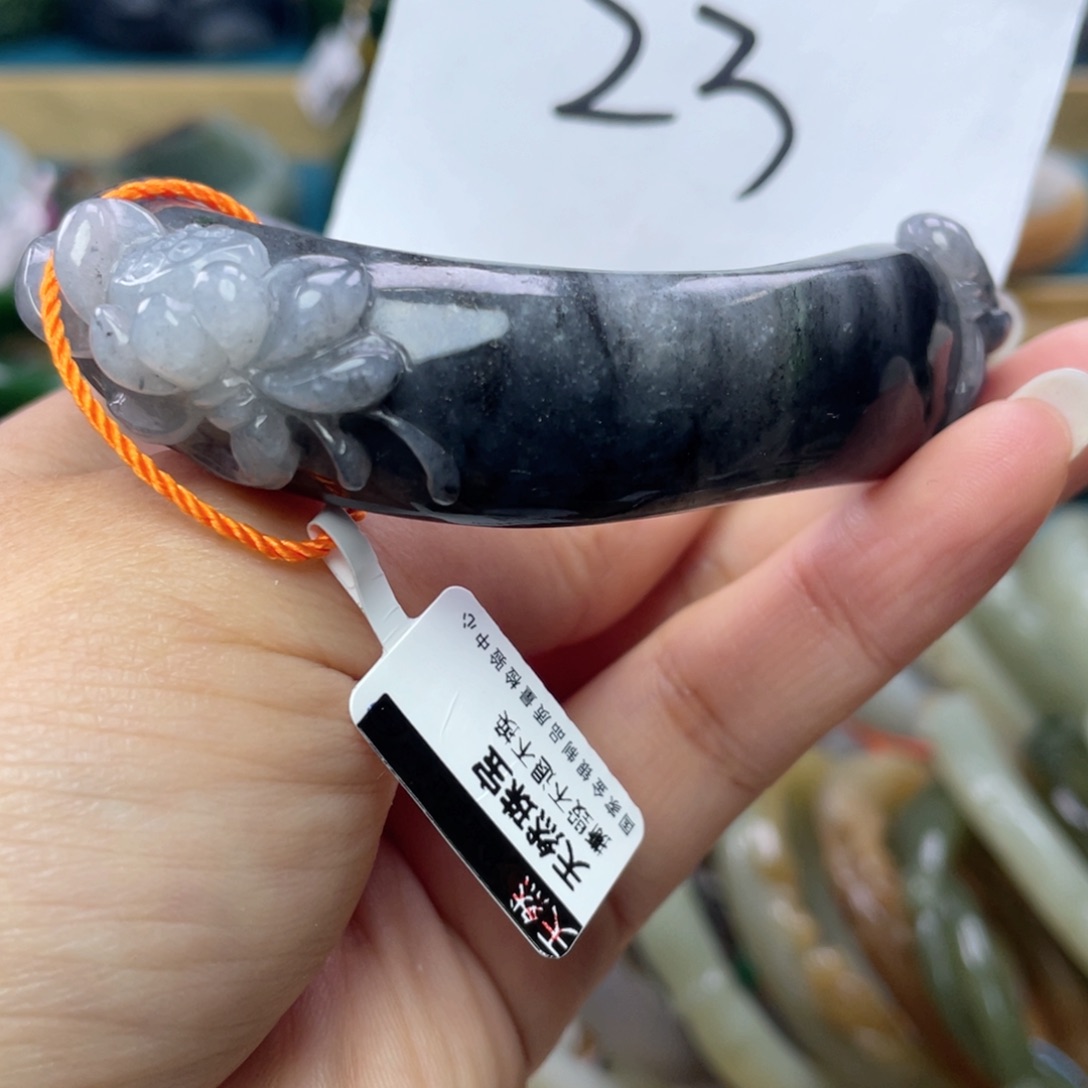 未镶嵌手镯（贵妃镯）和田玉圈口57