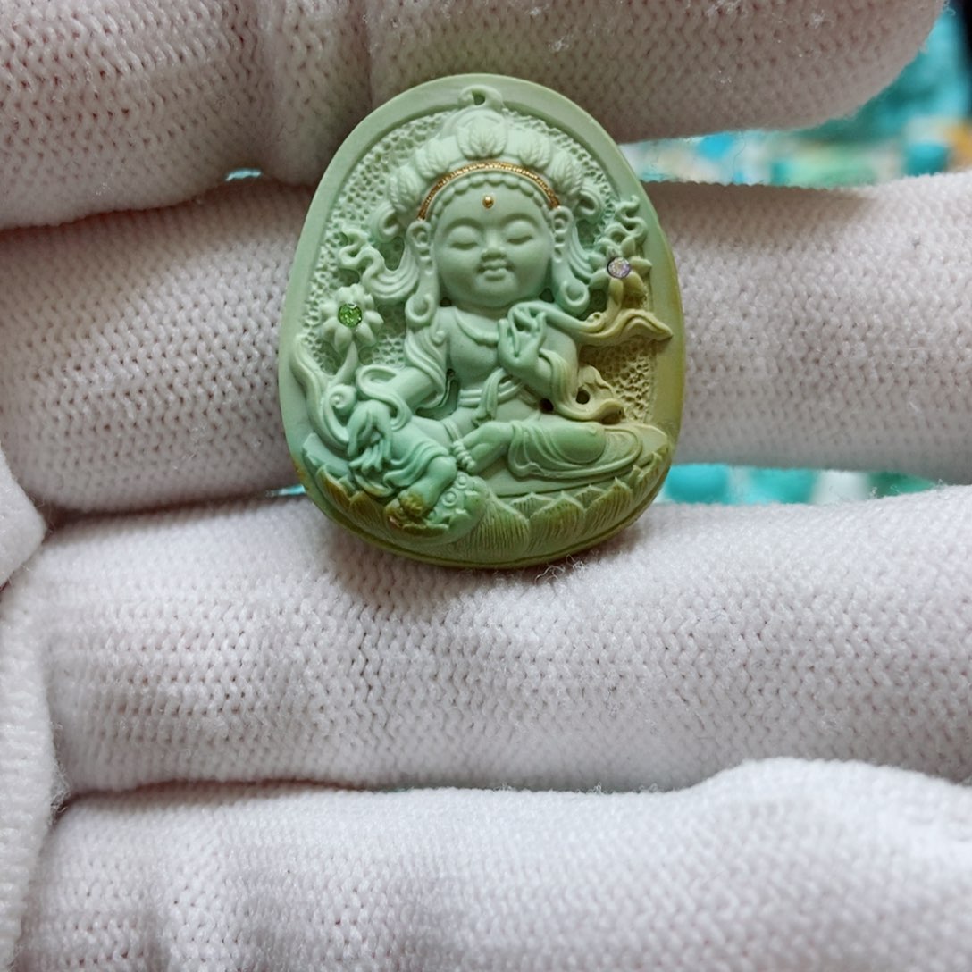 绿松石珠子未镶嵌