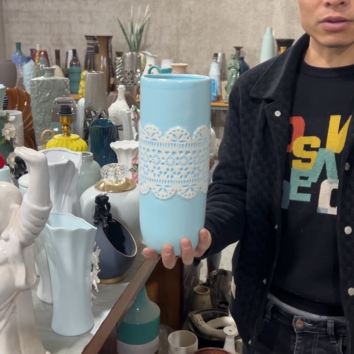 摆件高度30厘米口径10厘米微瑕捡漏气泡