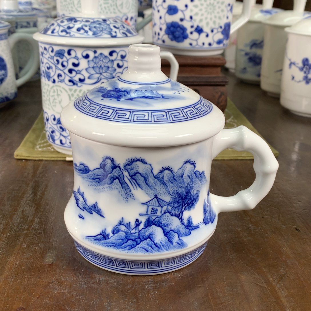 流*成景德镇高温陶瓷办公杯