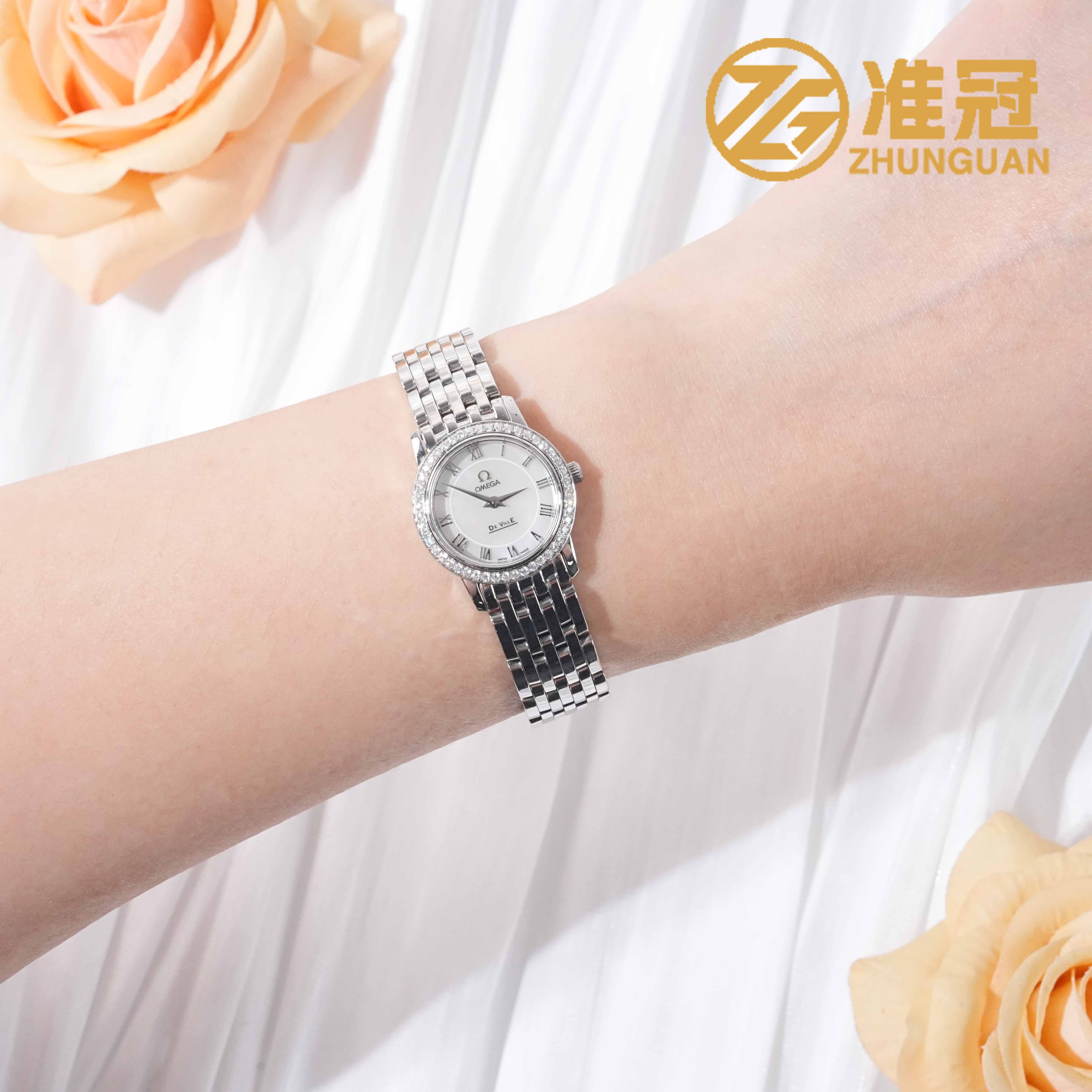 95新 Omega/欧米茄 22mm石英PD6897碟飞瑞士名表凯3