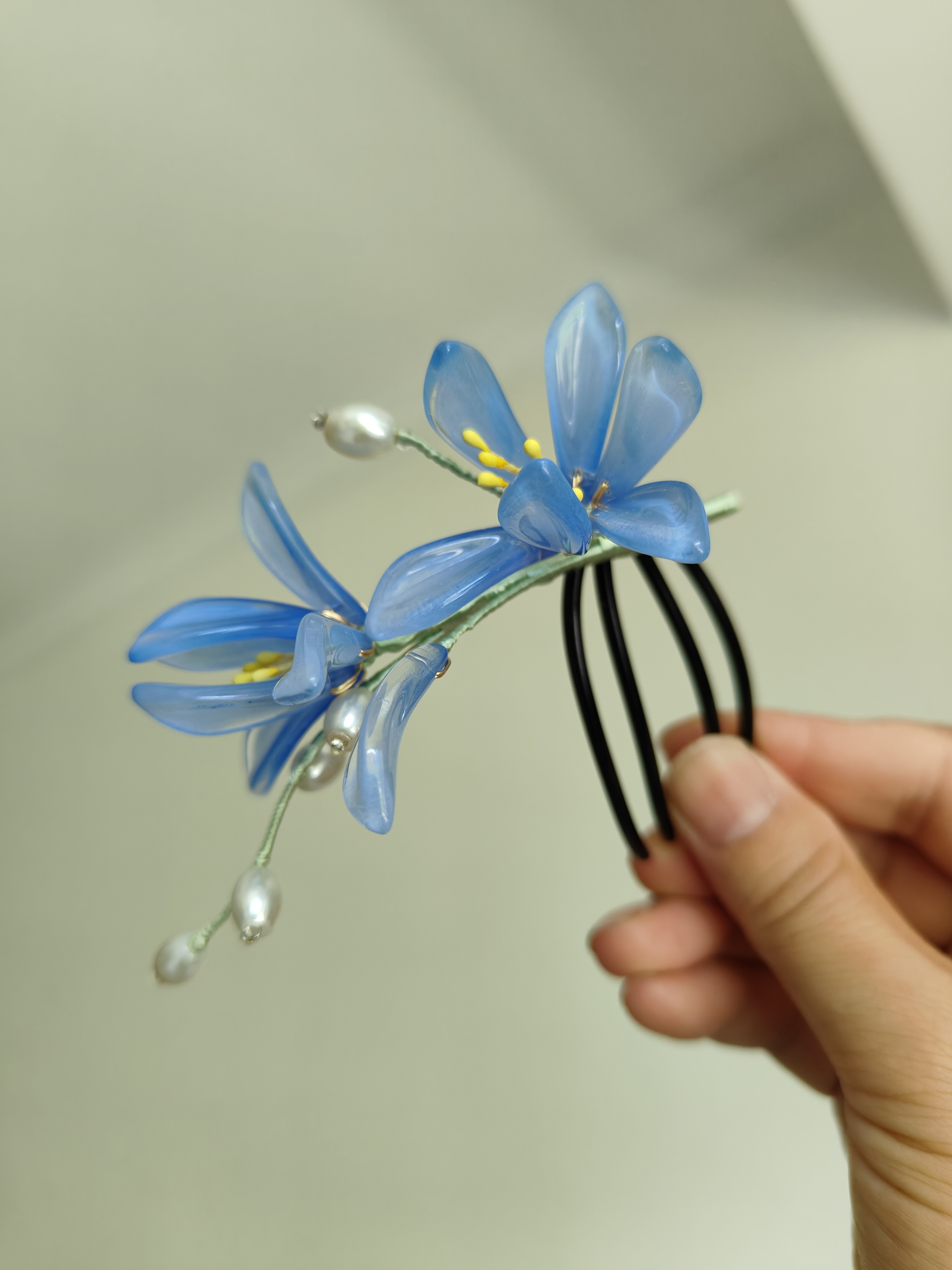 英哥手作发簪合集古风琉璃汉服旗袍配饰发饰日常紫色簪子中式发簪