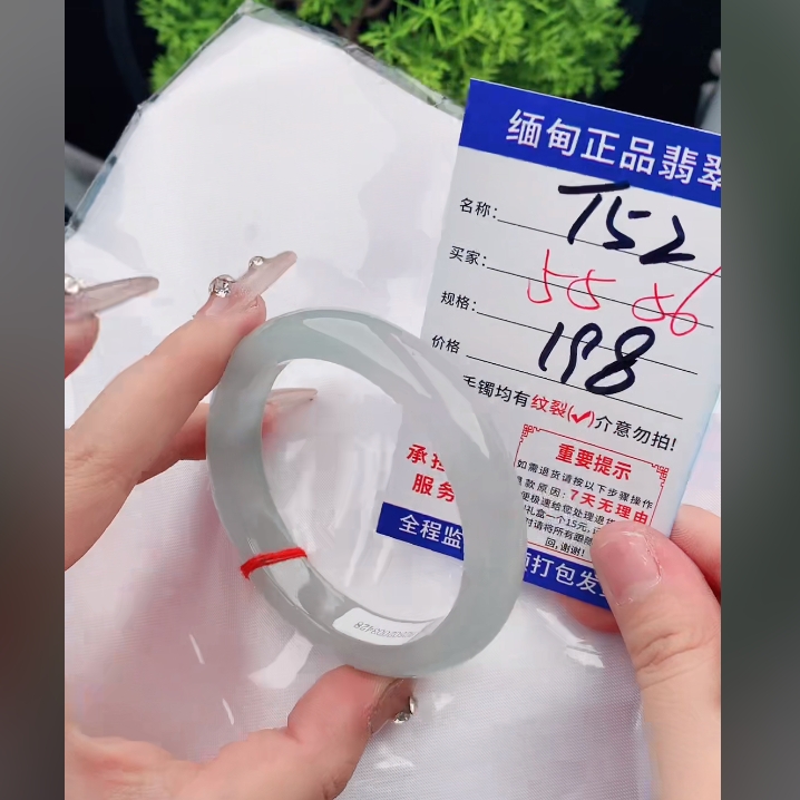 T52缅甸翡翠手镯处理198/条【一物一证】实物以直播间为准