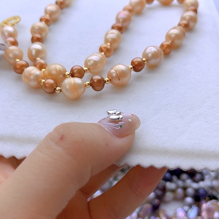 未镶嵌淡水珍珠项链定制多样性发货发其一840