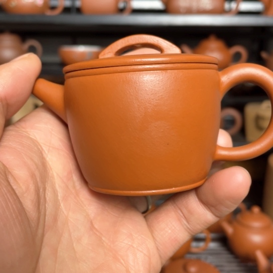 紫砂茶壶朱泥汉瓦100cc