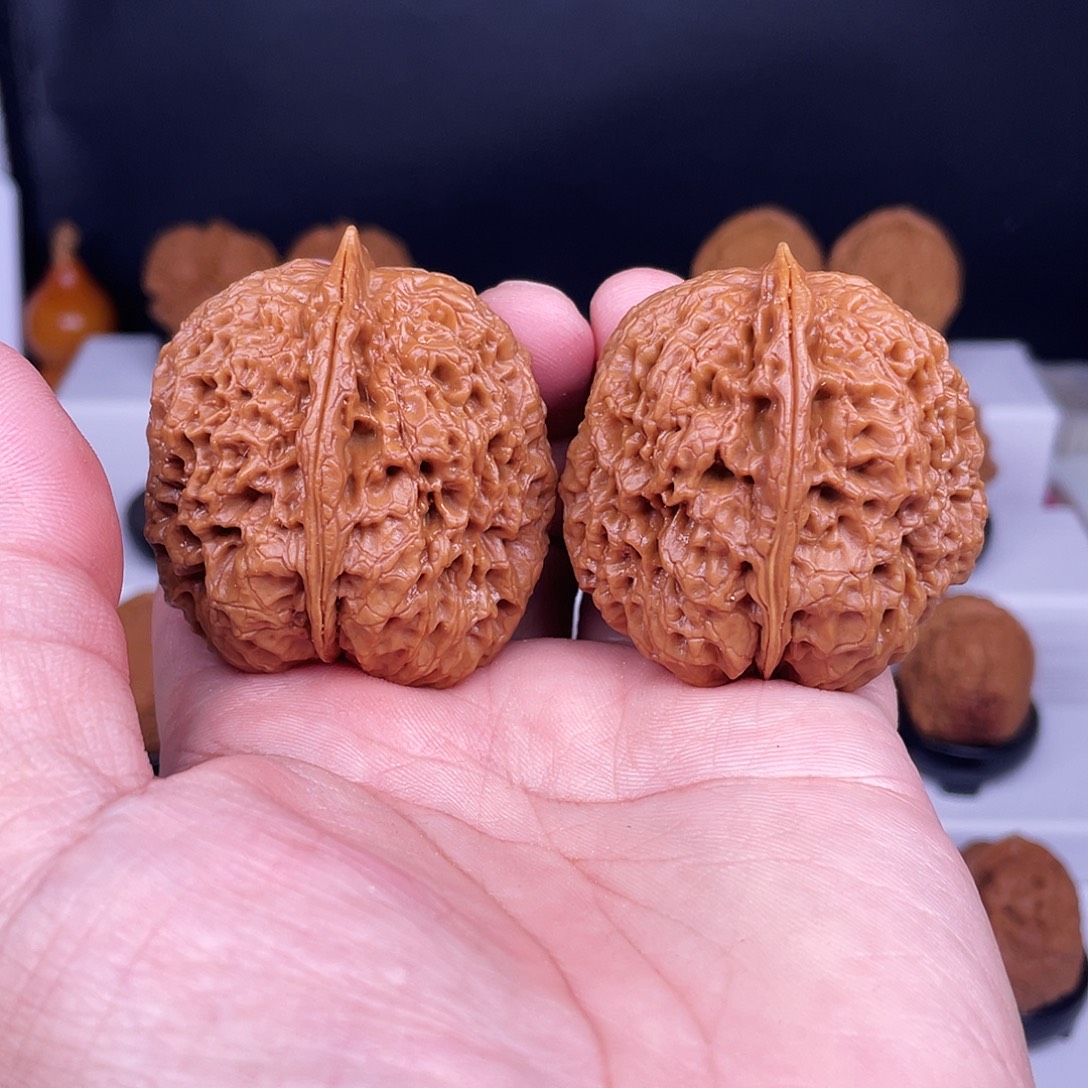 文玩核桃吊坠高山流水47尺不退不换