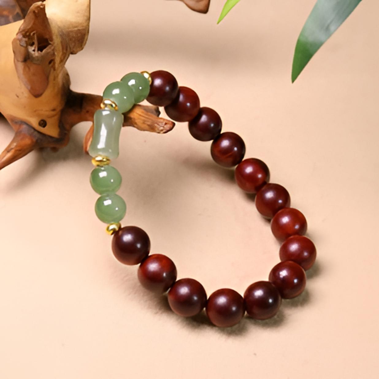 S0294-血檀竹节0.8cm（无礼盒）