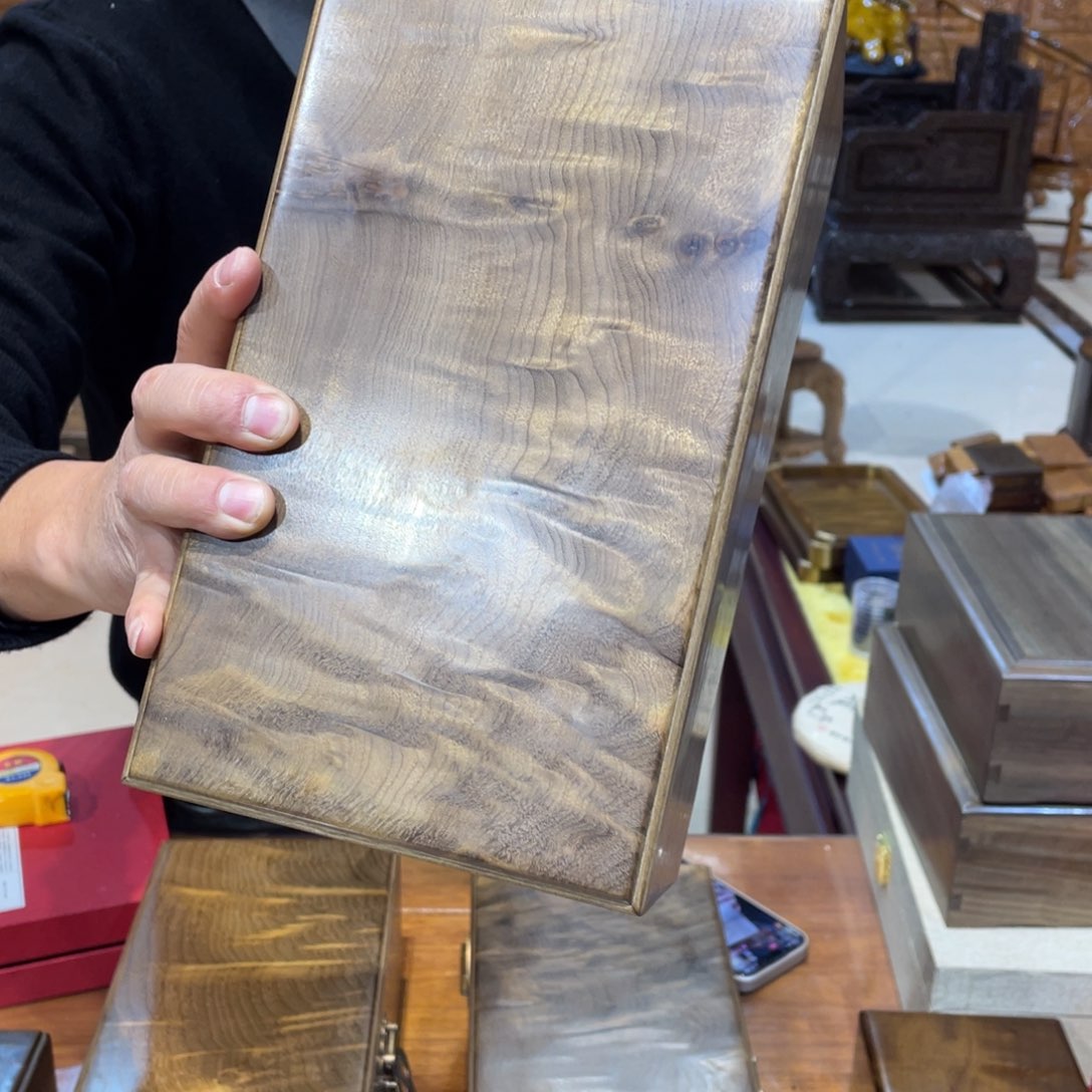 金丝楠k*m阴沉金丝楠首饰盒5