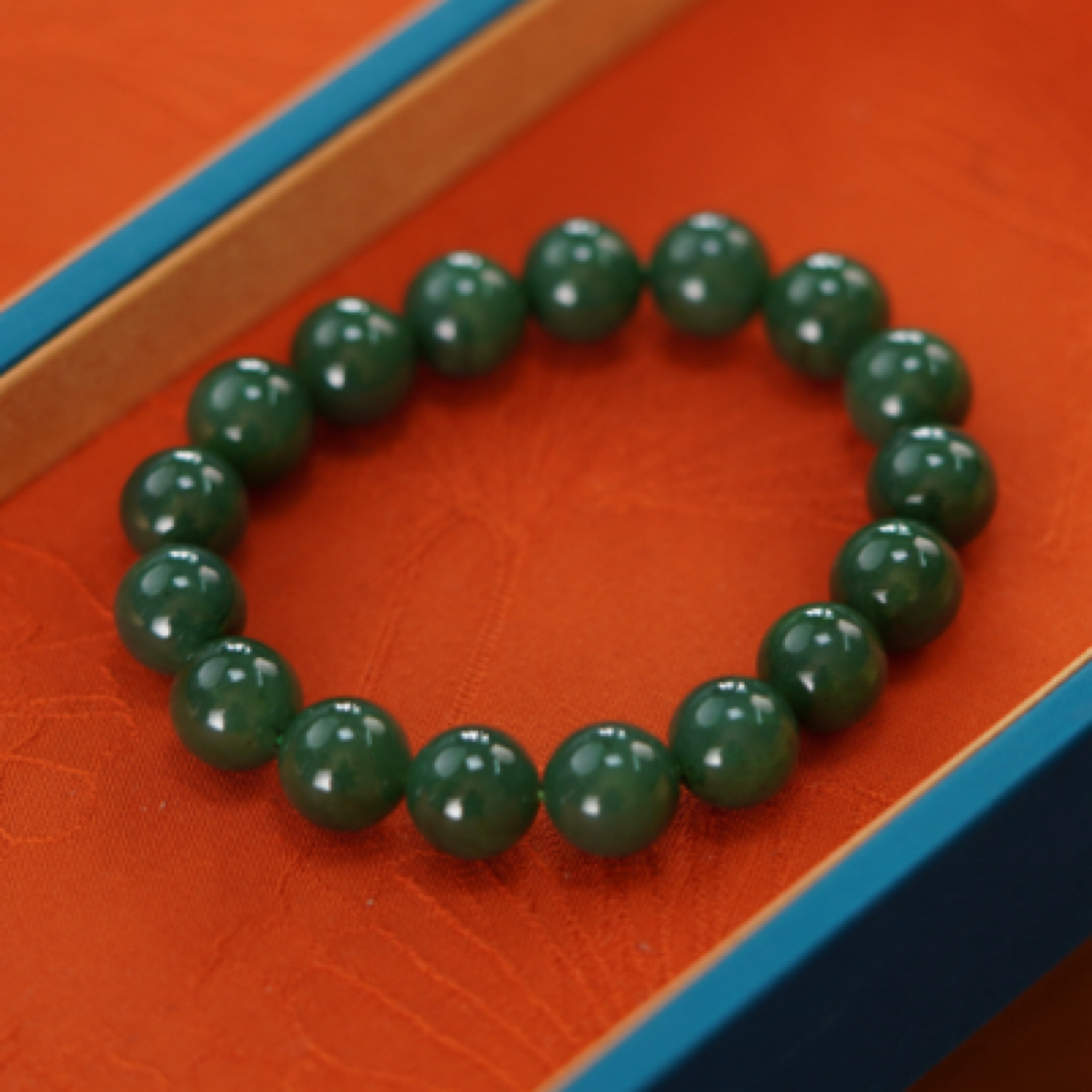 天然和田玉碧玉手串