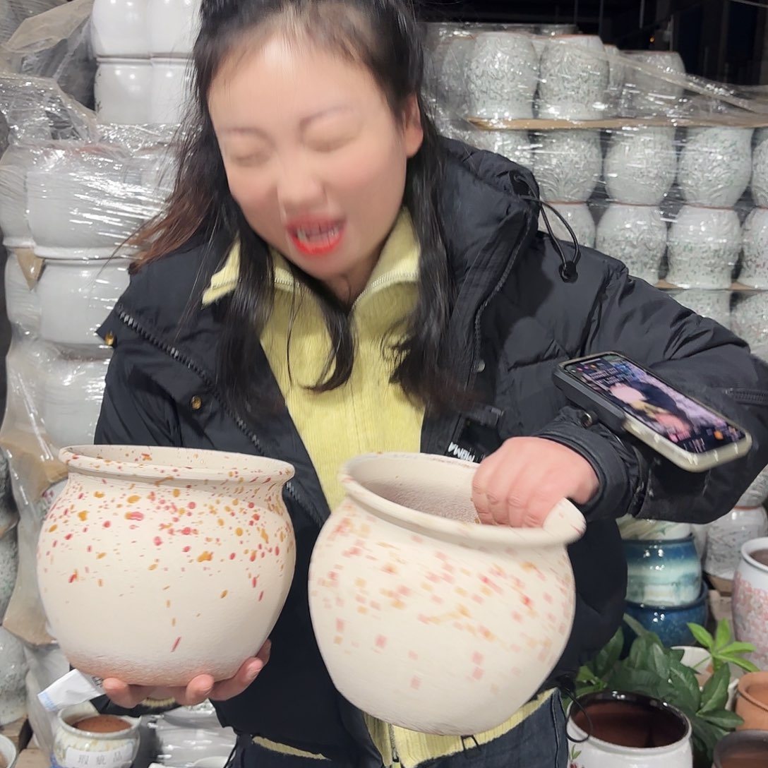 正品两个高17/18红陶