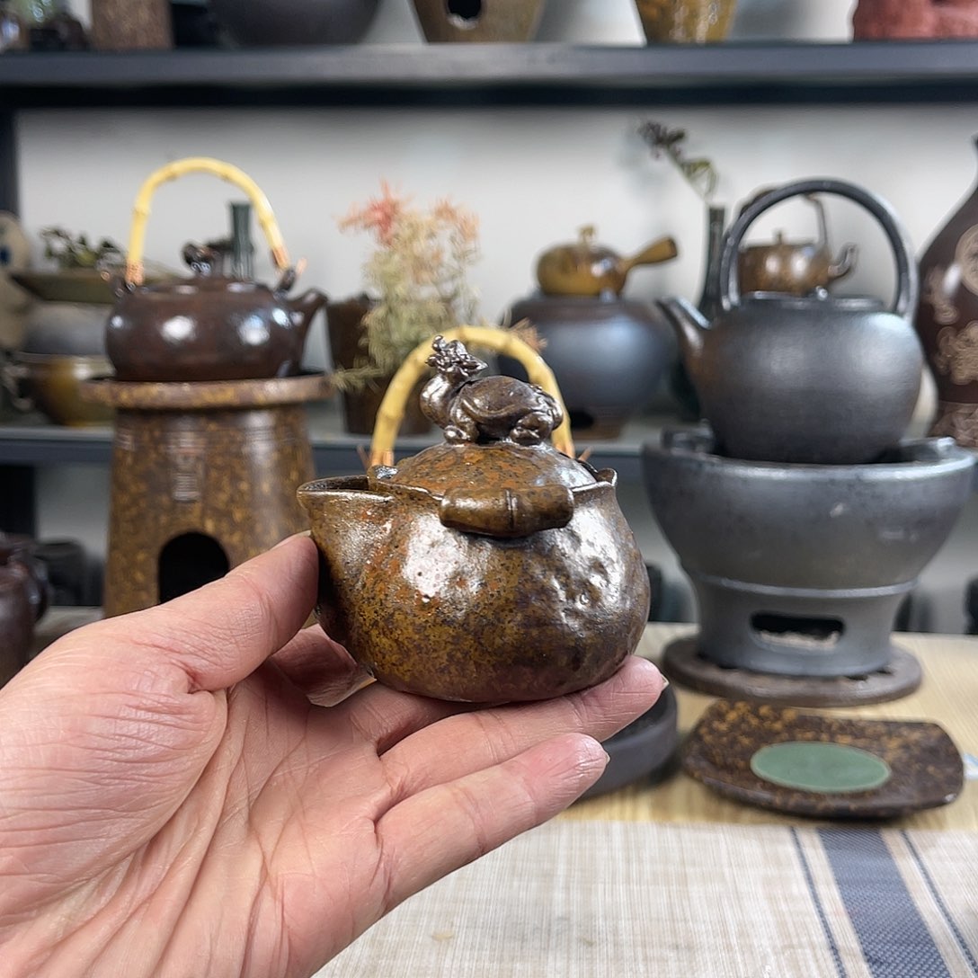 壶紫砂粗陶实用茶壶