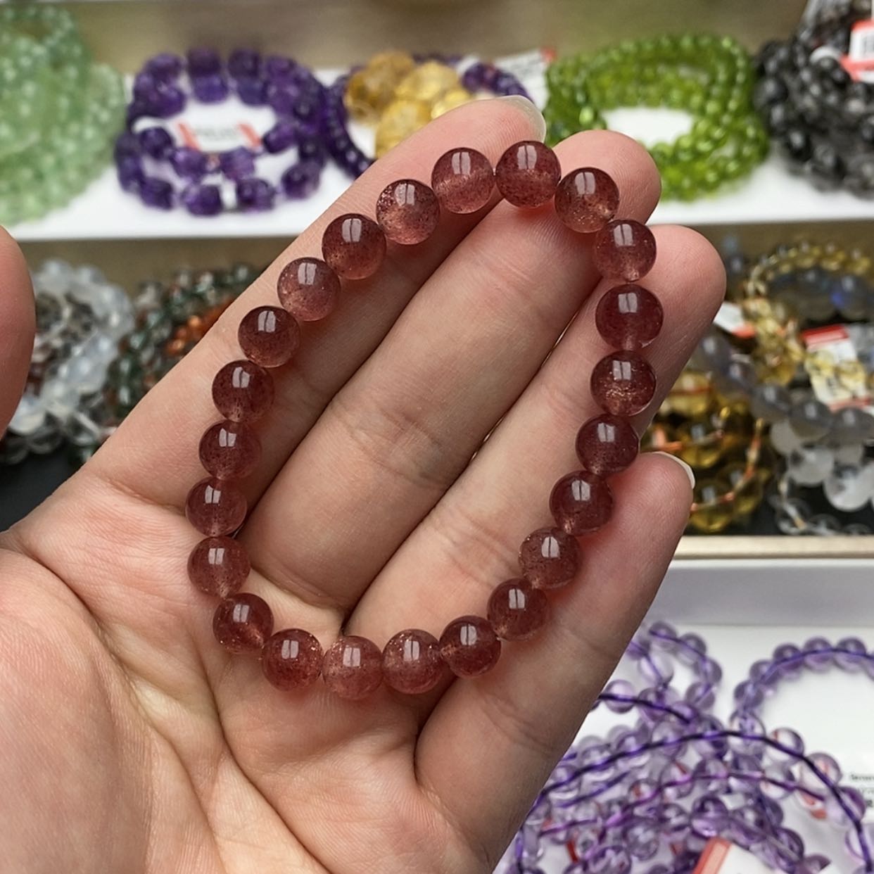 【闪购商品】水晶手链未镶嵌星空草莓晶