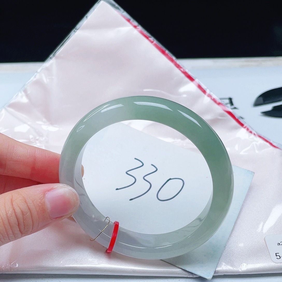 翡翠未镶嵌手镯54+正圈