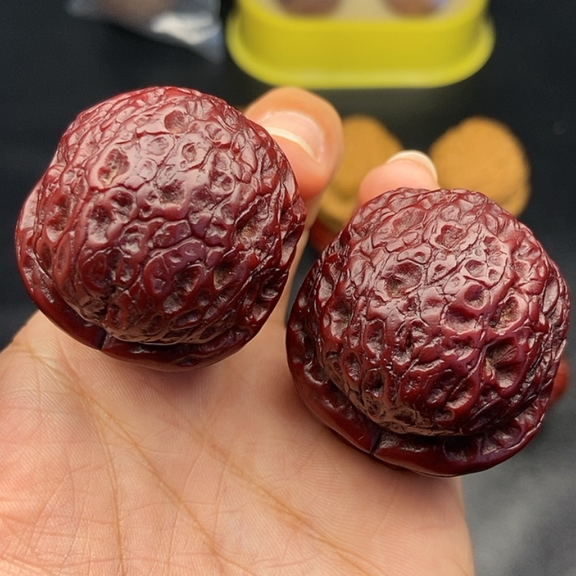 【闪购商品】把件文玩核桃43尺龙珠61.5克