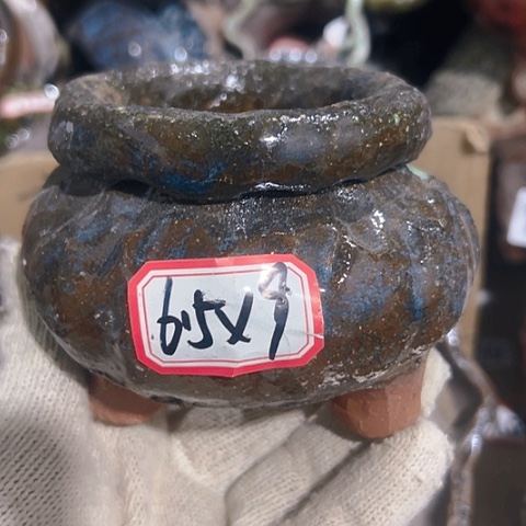 红陶粗陶花盆手工