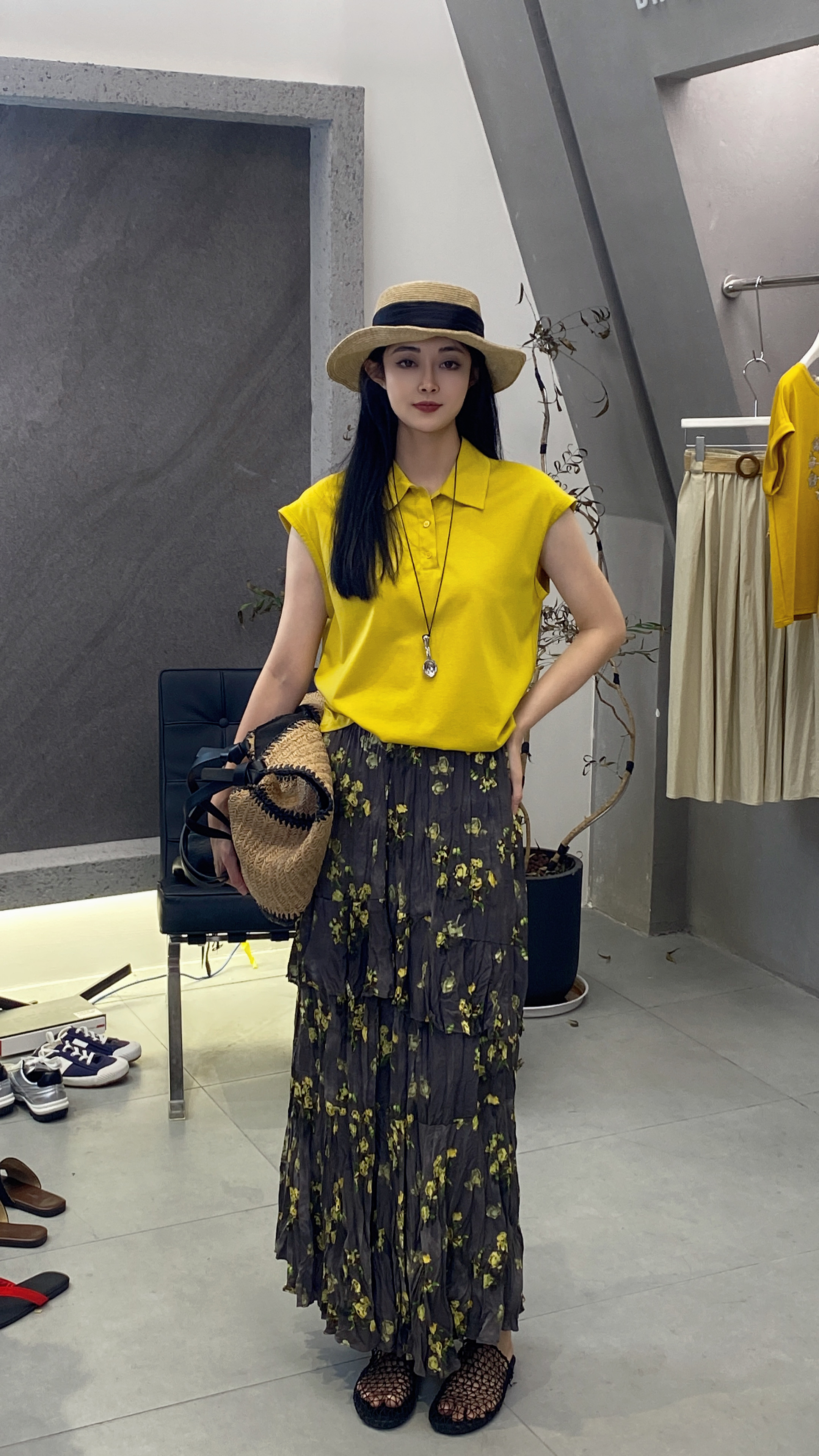 杨杨 DK-(凉皮T)极简polo领光版T恤DK91078/polo领