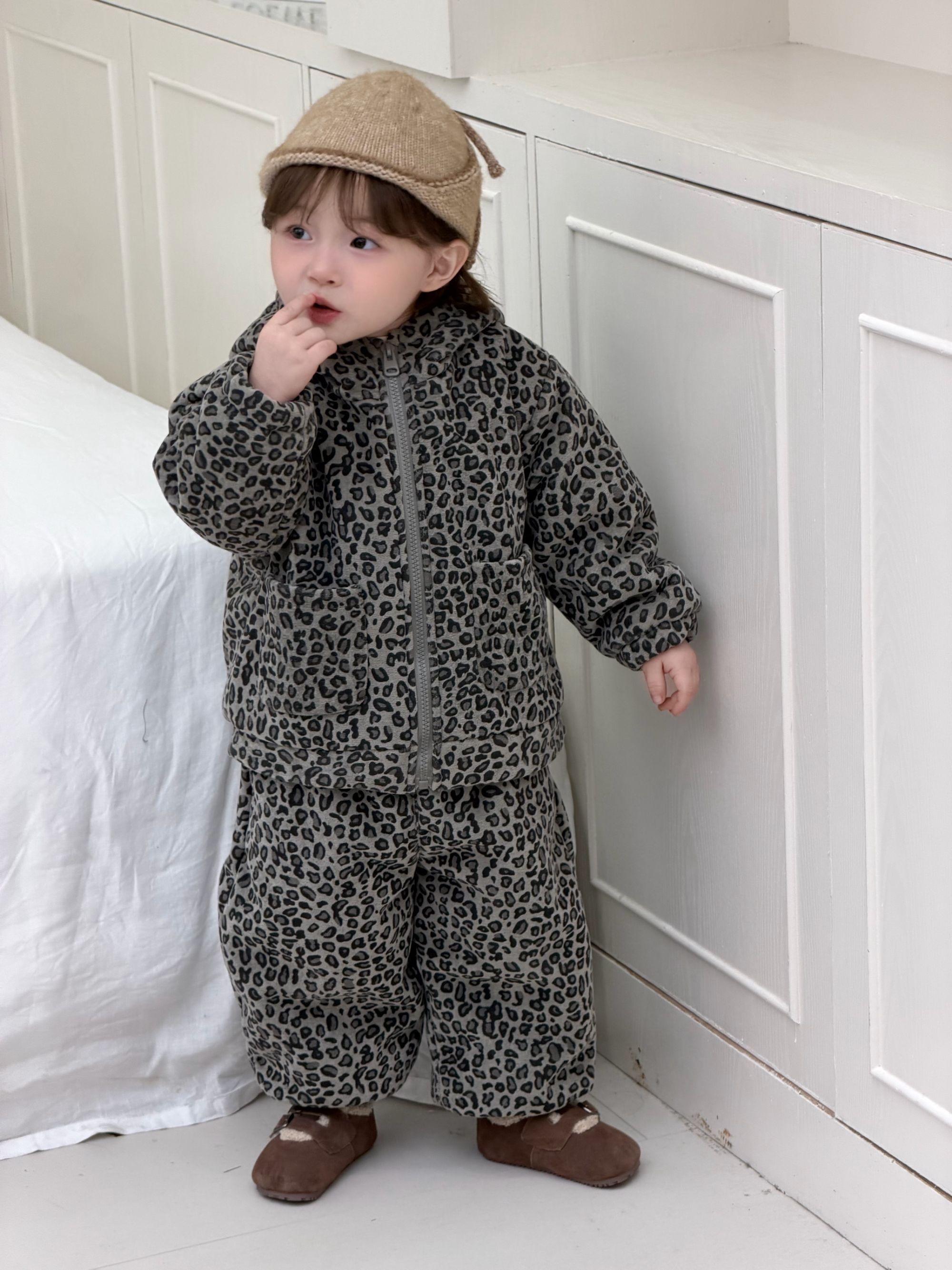 甜右满满2025冬季新款多米绒四层加厚外出套装过冬神器升级版