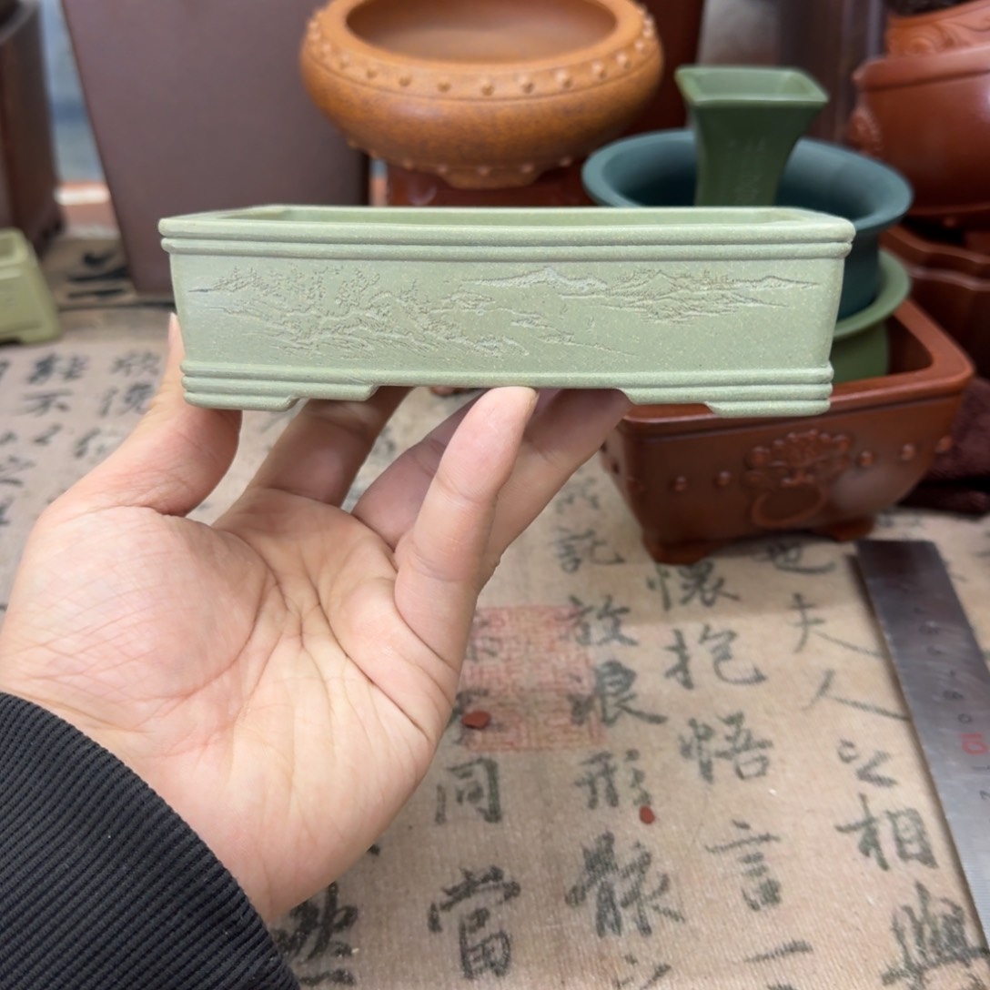 紫砂花盆宜兴紫砂正品13x7.5x2.8