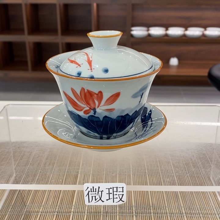 釉下老陶泥手工绘制