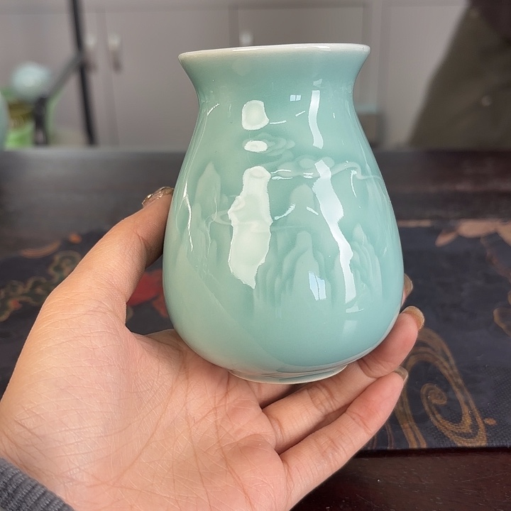 龙泉云间青瓷小米茶器