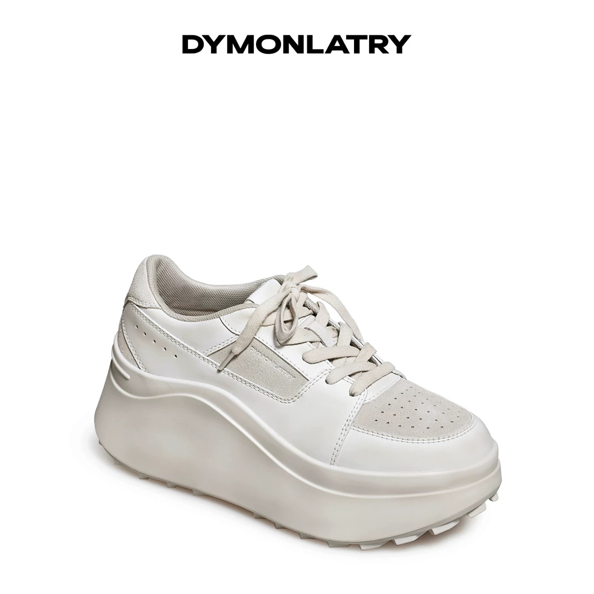 DYMONLATRY 2025早秋新款运动休闲厚底系带板鞋女运动鞋