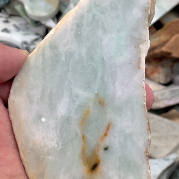 翡翠吊坠(不含链)未镶嵌天然翡翠边角料子