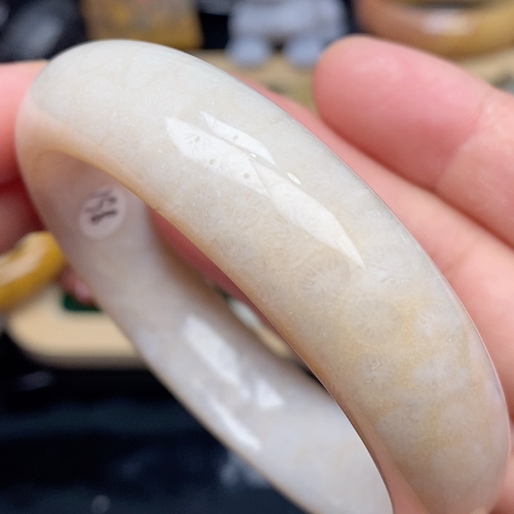 硅化珊瑚（珊瑚玉）手镯未镶嵌56.5