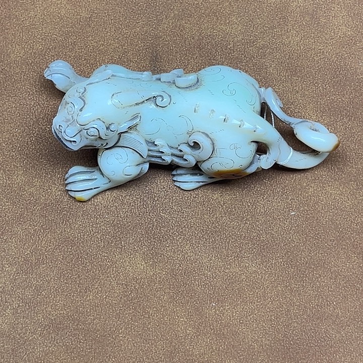 学***记和田玉未镶嵌挂件