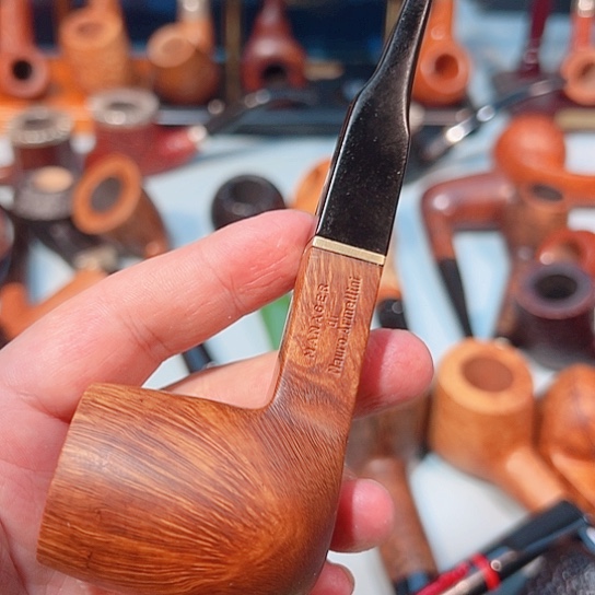 A****管意大利石楠木手工烟斗一款