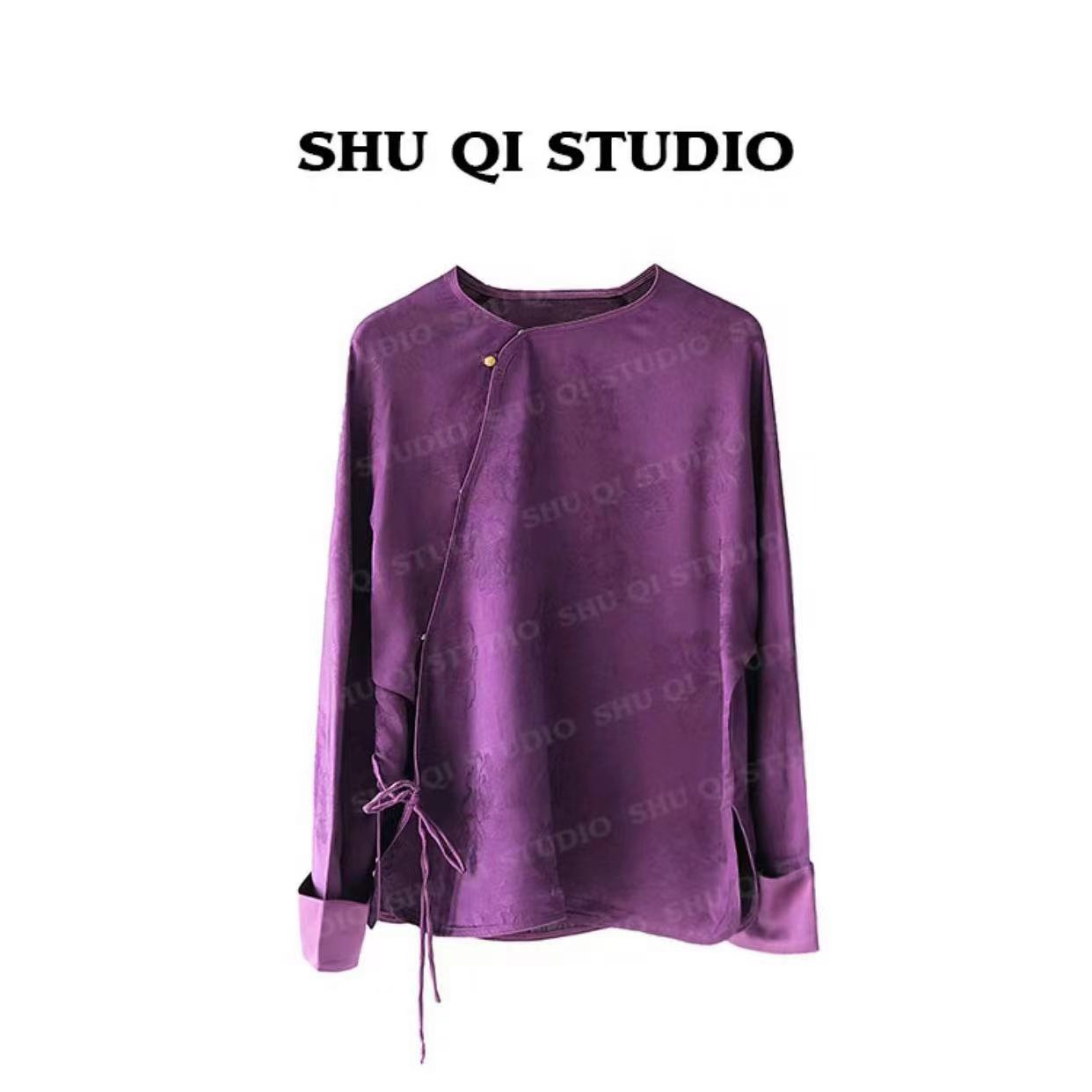 琳琳专属（新紫气东来）新中式国风衬衫气质显瘦斜襟时尚长袖百搭