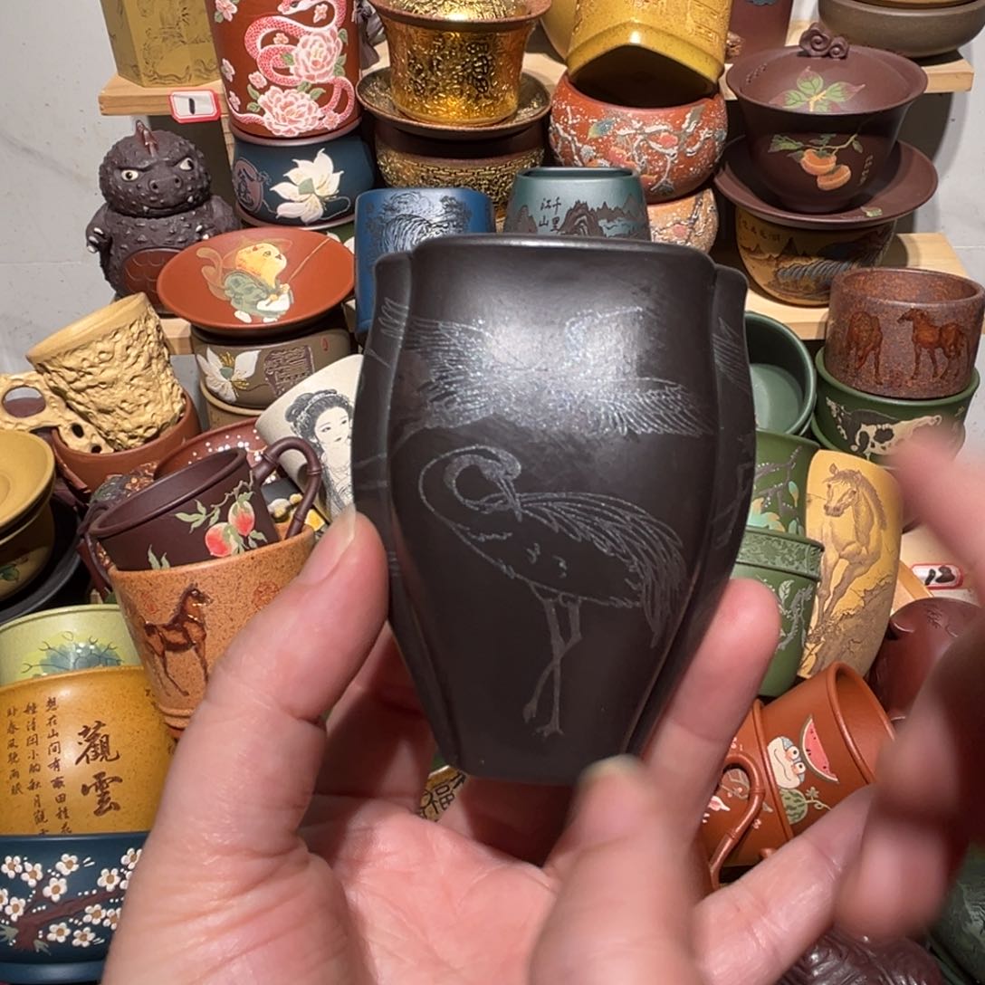 紫砂茶杯宜兴紫砂主人杯