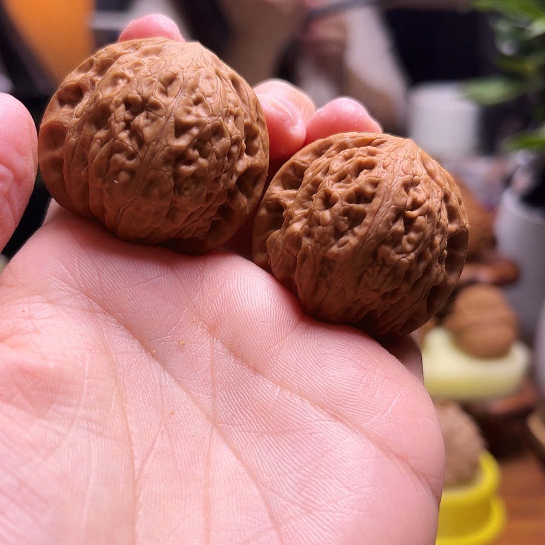 墨***^把件文玩核桃37+铁锤9