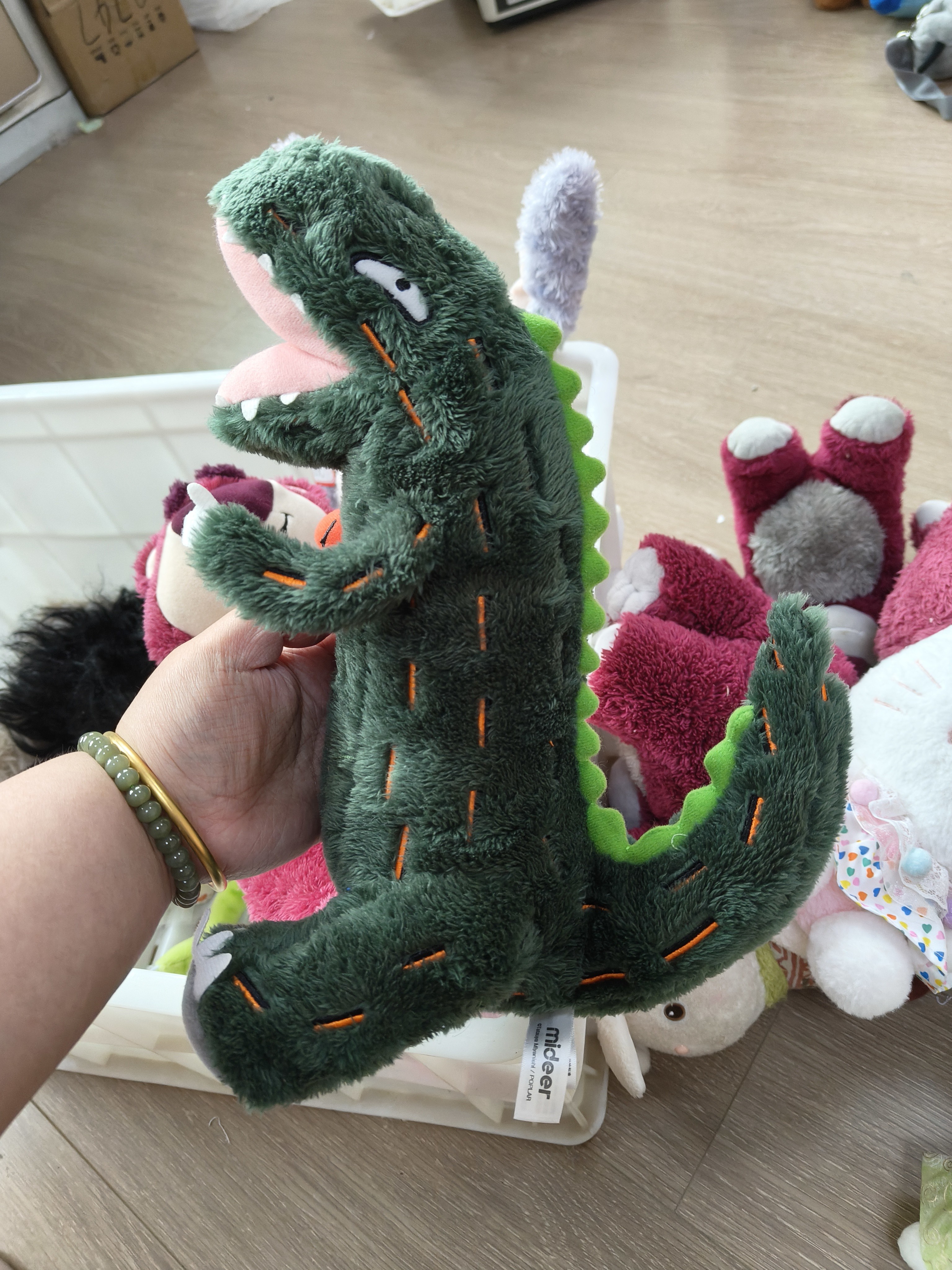 mideer霸王龙毛绒玩具正品男孩礼物毛绒玩具