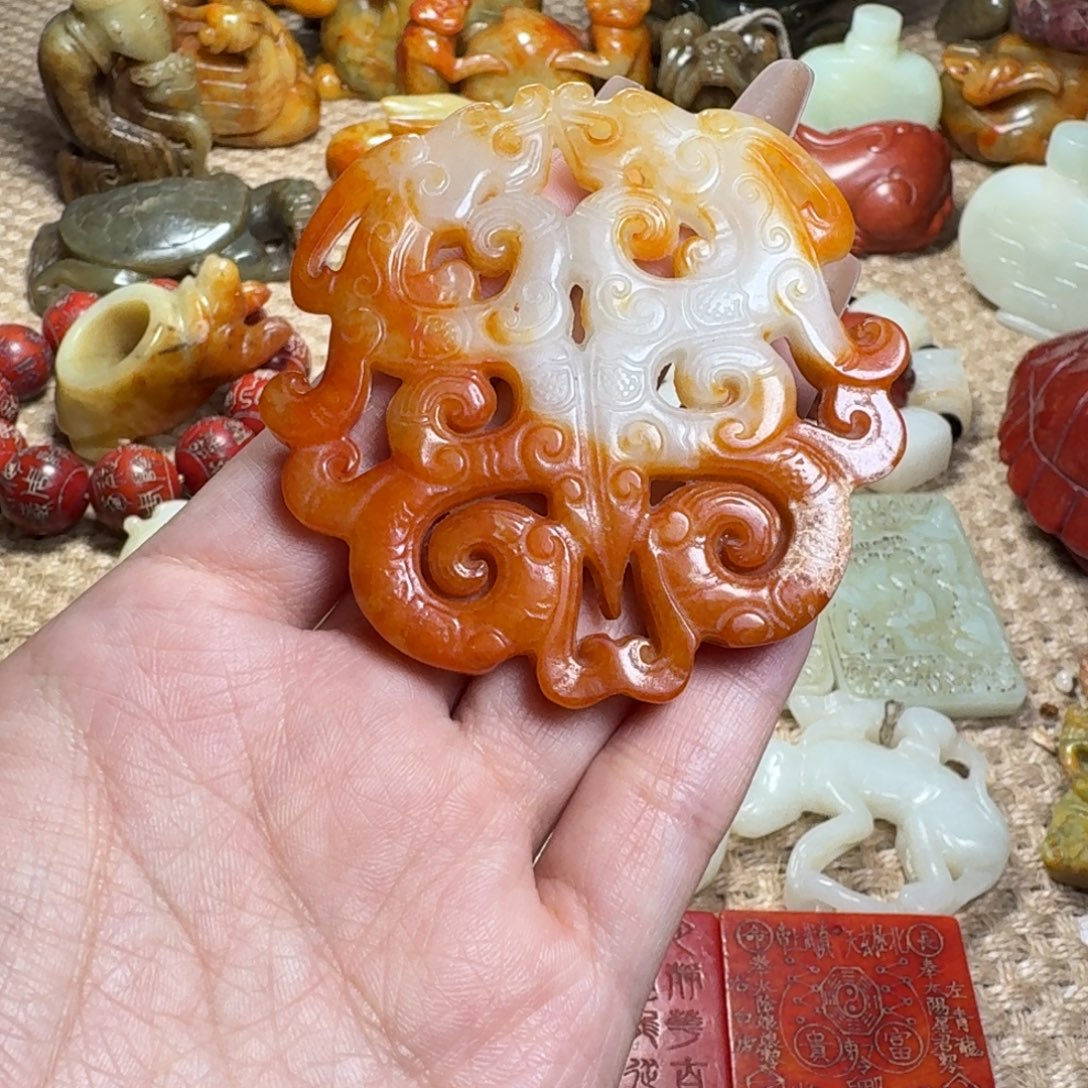 白玉菩提吊坠挂件