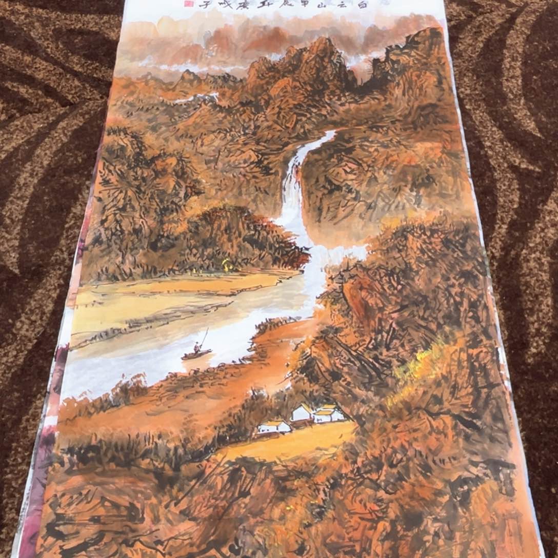 国画崔广成老师四尺绘画