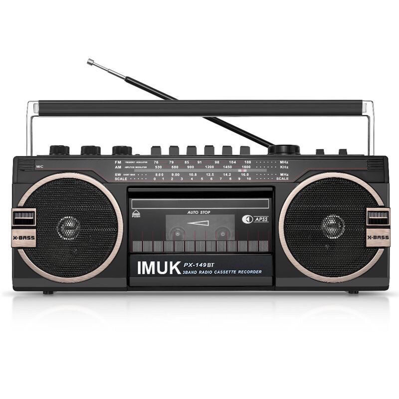 IMUK复古磁带机老式录音机卡带播放器收录机蓝牙收音机老款两用