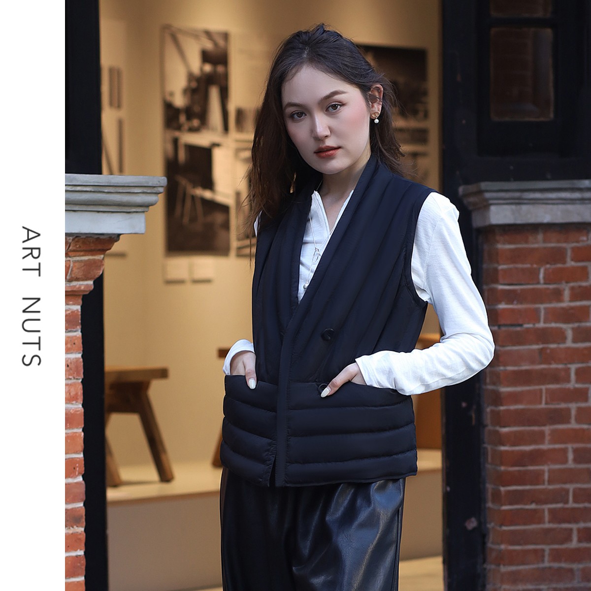 【90白鹅绒】时尚百搭轻薄休闲女士气质韩版羽绒服马甲保暖收腰修身