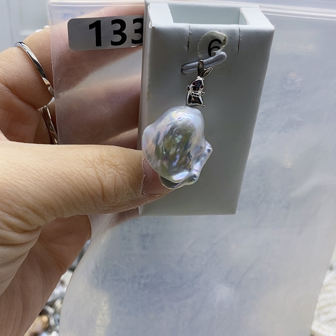 颈饰合金淡水珍珠