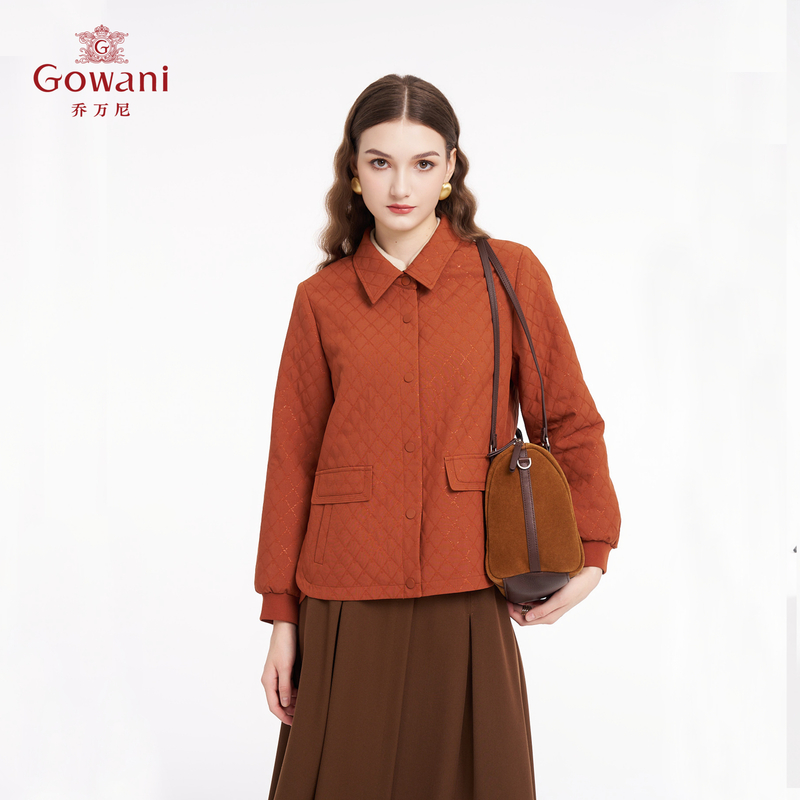 Gowani/乔万尼商场同款早秋衬衫洋气减龄设计女时尚外套ED3B217