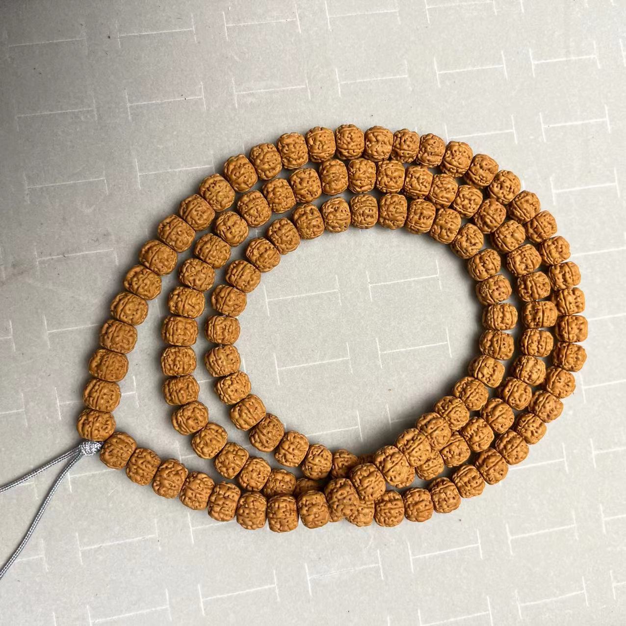 龙切盘龙108脖挂8mm金刚菩提手串小金刚巨肉肥龙藏式盘龙纹