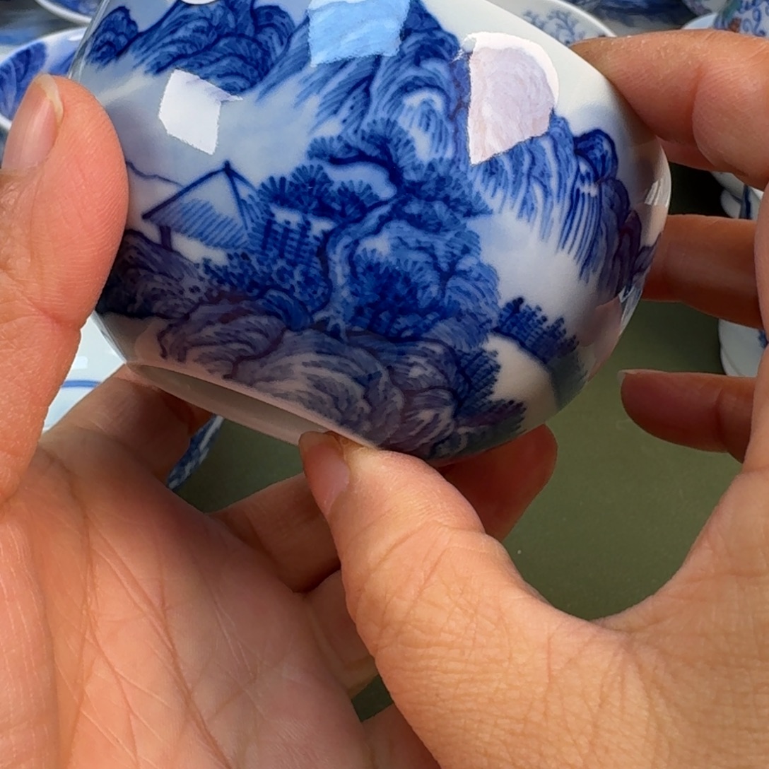 陶瓷景德镇纯手绘茶具圆圆241