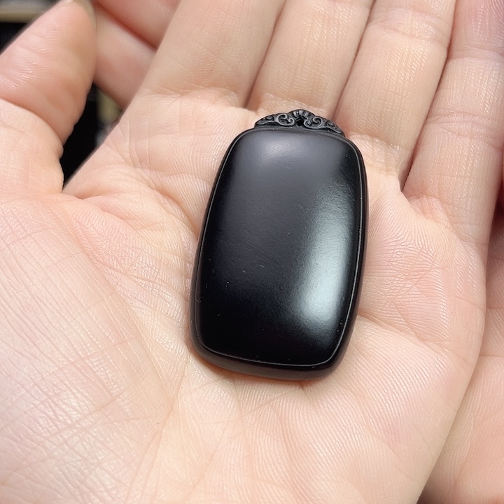 和田玉手链未镶嵌无事牌