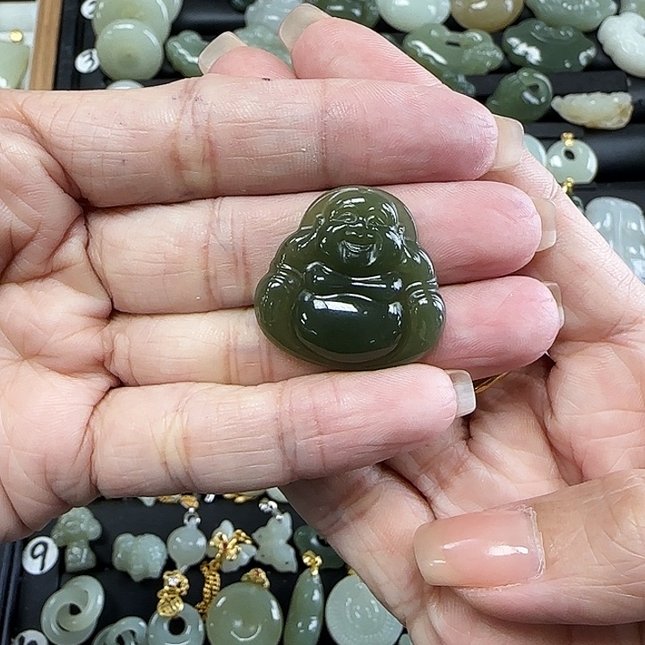 和田玉未镶嵌吊坠(不含链)