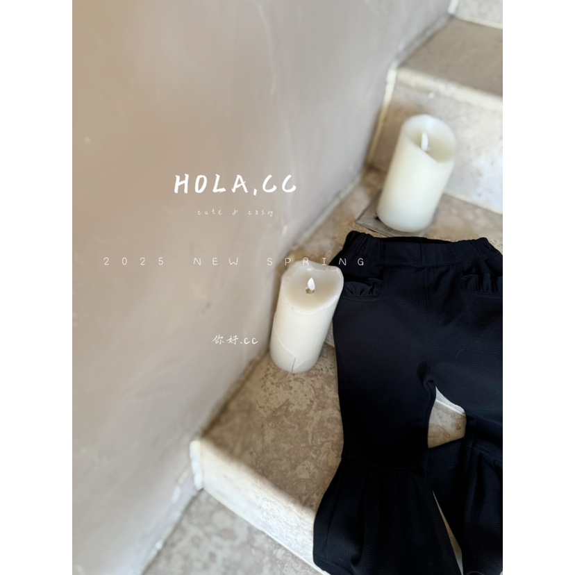 AA41~HOLA.CC·25春 ~复古喇叭休闲裤8815