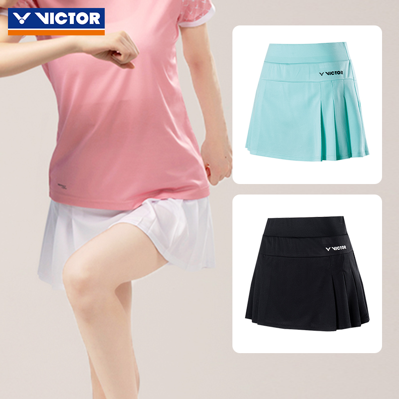 ✅✅VICTOR胜利针织运动短裙女防走光带内衬裙子羽毛球服K31302